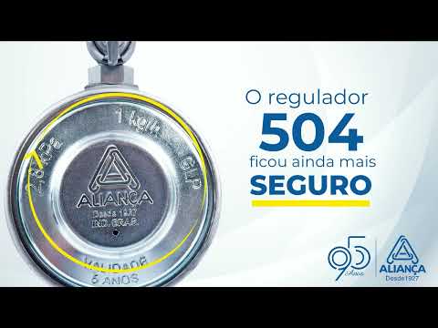Regulador para Gás 504/01 1 kg/h GLP Uso Doméstico ALIANÇA-059514 - Video