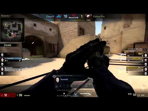 CS:GO POV Cloud9 Stewie2K (26/14) vs Virtus.pro | de_mirage @ELEAGUE Major 2018
