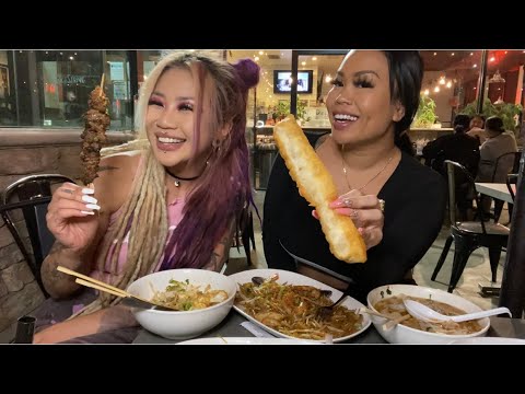 Ricestrings with Kimmy Tan in Cali {MUKBANG}