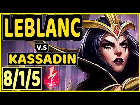 EVROT (LEBLANC) vs KASSADIN - 8/1/5 KDA MID CHALLENGER GAMEPLAY - BR