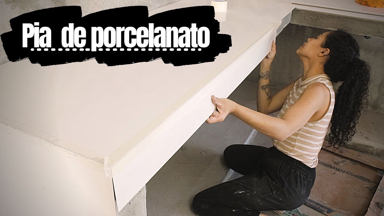Fiz minha Pia da cozinha de Porcelanato!