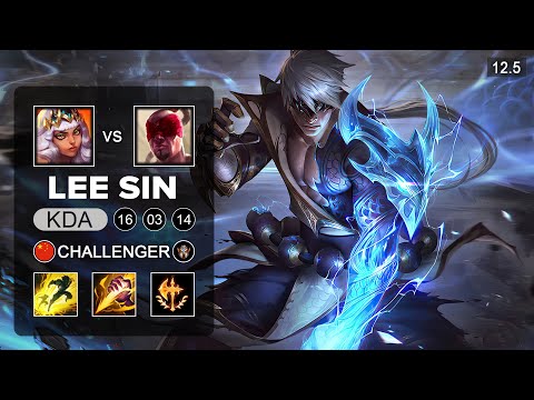 Lee Sin Jungle vs Qiyana - CN Challenger - Season 12 Patch 12.5