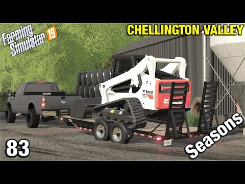 BOBCAT TRACK LOADER Chellington Valley Timelapse - FS19 Ep 83