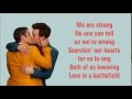 Glee - Love Is A Battlefield (lyrics) 