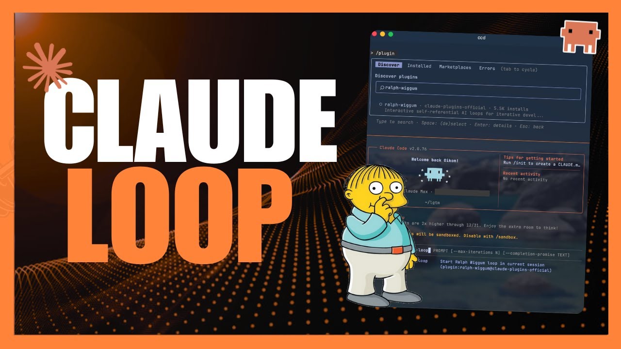 Claude Code Ralph Loop: Run Claude Code For Hours Autonomously & Code ANYTHING!