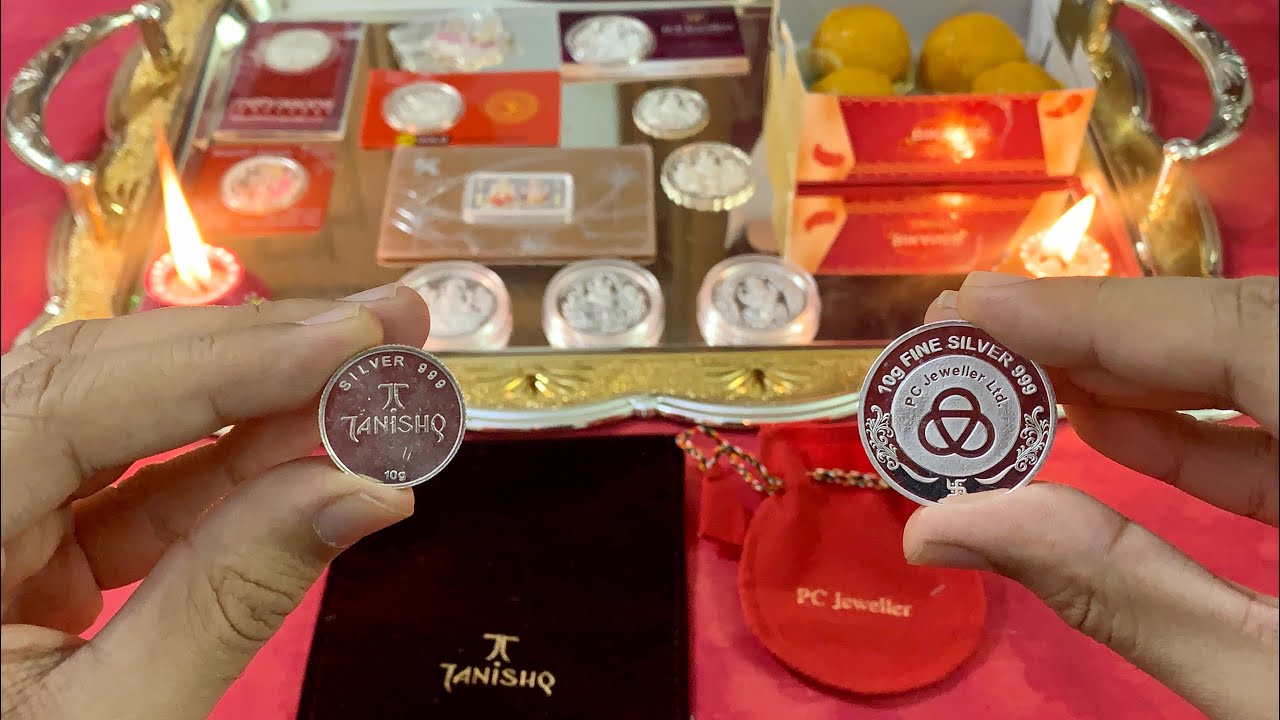 Tanishq & PC Jeweller 10 Gram Silver Coin Shopping VLOG | Dhanteras 2020 | Indian Bullionaire