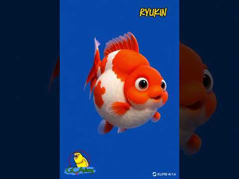 AI ART - CUTE RYUKIN GOLDFISH #aiart #funny #animalart #ai #cute #goldfish #ryukingoldfish #pixar