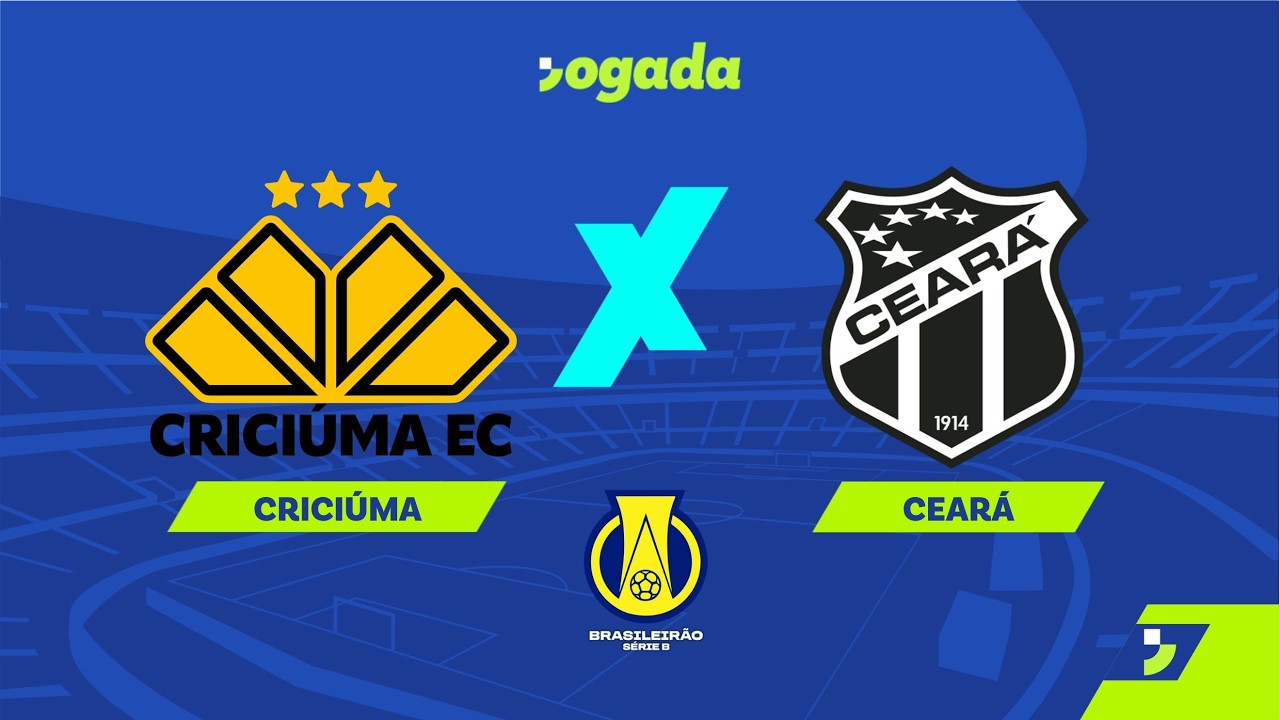 Imagem da notícia Criciúma x Ceará pela Série B: acompanhe a transmissão da Verdinha e em Tempo Real