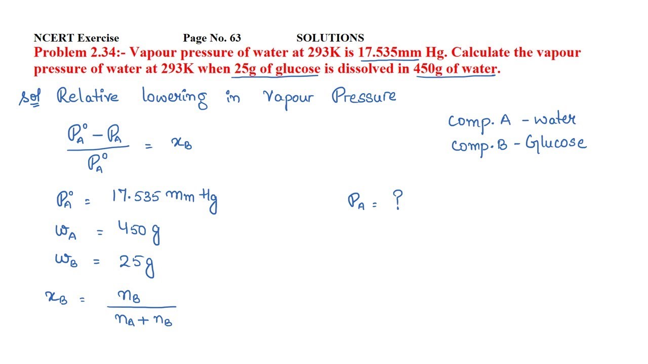 Watch video Vapour pressure of water at 293K is 17.535mm Hg. Calculate the vapour pressure of water at 293K.. Now Vapour pressure of water at 293K is 17.535mm Hg. Calculate the vapour pressure of water at 293K..
