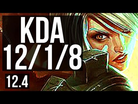 RIVEN vs ORNN (TOP) | 12/1/8, Rank 5 Riven, Legendary | EUW Challenger | 12.4