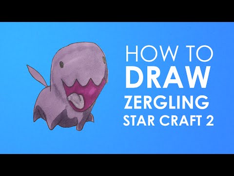 How to Draw Zergling - StarCraft 2 - Carbot style
