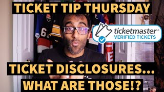 TICKET DISCLOSURES FOR VACCINATED SEATING SECTIONS | HOW TO BUY TICKETS ONLINE TICKET TIP THURSDAY