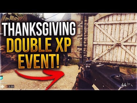 HUGE DOUBLE XP EVENT STARTS NOW! (EPIC THANKSGIVING DOUBLE XP WEEKEND in Call of Duty: WWII)