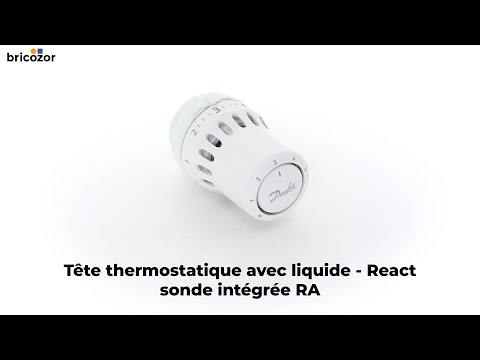 Tête thermostatique avec liquide et sonde intégrée - à clipser - React™ DANFOSS