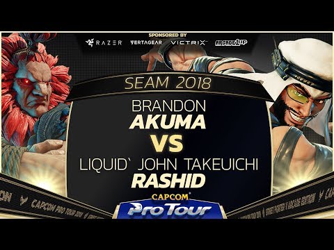 Brandon (Akuma) vs Liquid John Takeuichi (Rashid) - SEA Major 2018 Day 1 Pools - CPT 2018