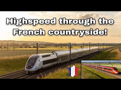 Sensational Speed: TGV Inoui, Duplex & Ouigo + Frecciarossa on the LGV Sud-Est @ Sens, France