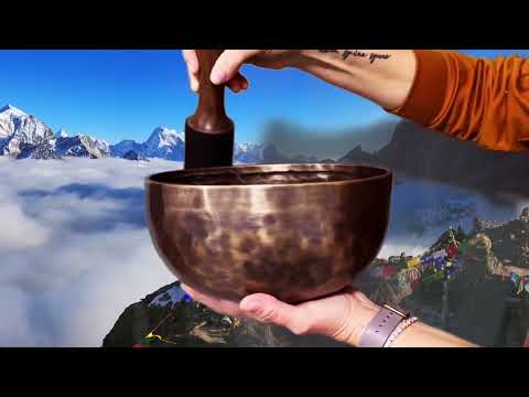 Large Tibetan Singing Bowl Set - 9" Master Healing Grade For Sound Bath Chakra 7 Metal Meditation