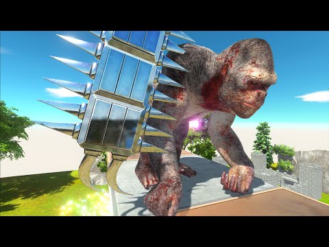 The Bumpy Road & Obstacles Protect Coward Cole - Animal Revolt Battle Simulator