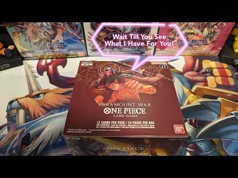 One Piece TCG: Opening a Booster Box of Paramount War! Amazing Alt Arts and a SEC Rare 🥭🤯!