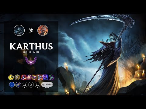Karthus Mid vs Qiyana - EUW Master Patch 12.10