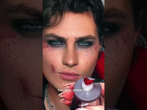 Blood splatter makeup hack 🩸❤️‍🔥😳