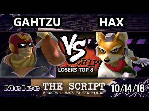 The Script - Hax (Fox) Vs. Gahtzu (Captain Falcon) - Smash Melee Losers Top 8