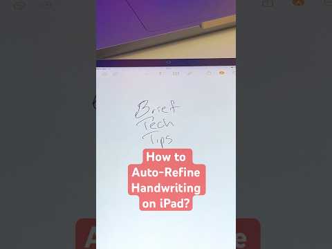How to auto refine handwriting on iPad? #ipadtips #ipadtricks #howtotiktok#smarttech #ipados18