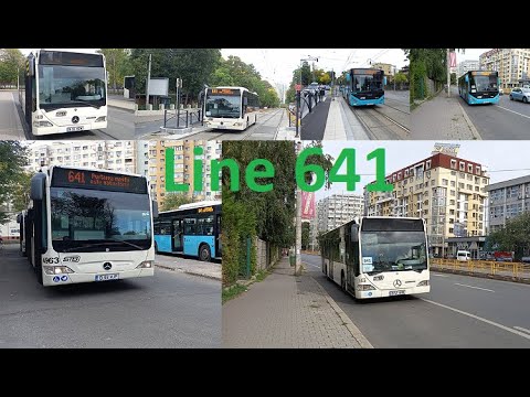 Linia de autobuz 641. Tot traseul, filmări din toate stațiile spre Ghencea și Călătorii