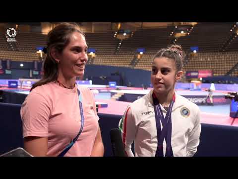 2022 Artistic Europeans - Viola Pierazzini (ITA) junior all-around bronze interview