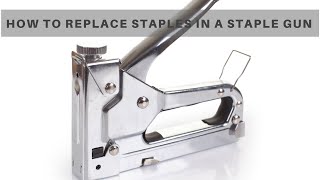 How To Replace Staples In A Staple Gun