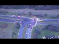 Vehicle crashes off roadway, overturns in wooded area in Ashburn
