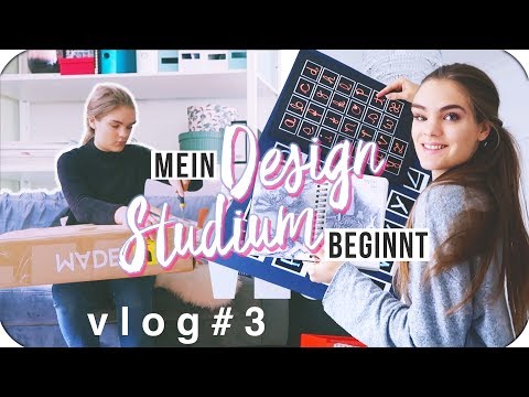 Mein Design Studium beginnt - Umzugsvlog #3 // I'mJette