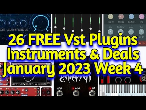 26 Best New FREE VST Plugins, Vst Instruments, Sample Packs & Plugin Deals - JANUARY 2023 Week 4