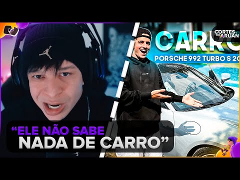 ARUAN REAGE: Comprei a PORSCHE MAIS RÁPIDA do mercado! | Vlog (LOUD CORINGA) - Cortes do Aruan