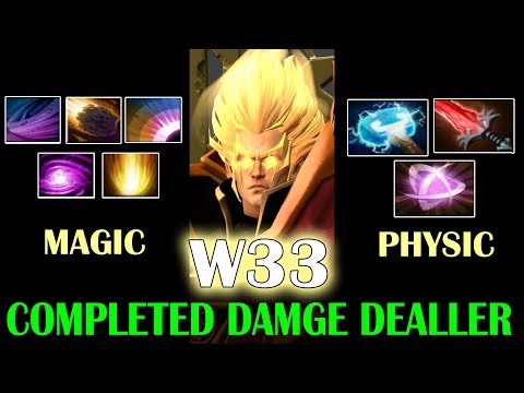 w33 God Invoker Magical + Physical DMG - Absolute Carry Dota 2