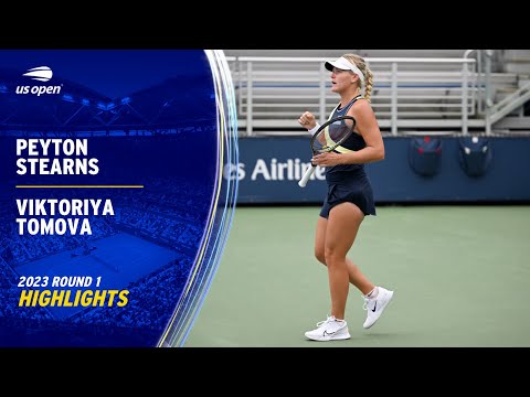 Peyton Stearns vs. Viktoriya Tomova Highlights | 2023 US Open Round 1