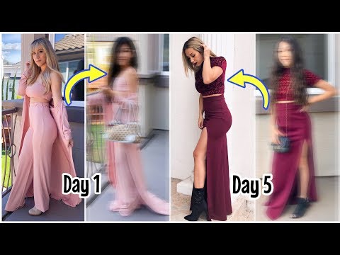 Trying On My Mom's Outfits For A week | Txunamy Video