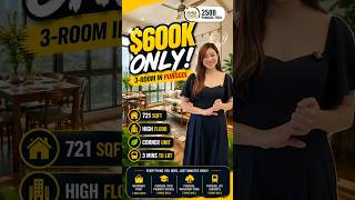 High-Floor 3-Room HDB in Punggol | 721 Sq Ft from $600K | 258B Punggol Field