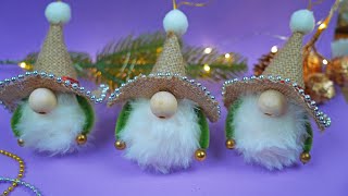 Rustic Christmas Gnome Tutorial 🎅 DIY Festive Ornament Using Simple Materials