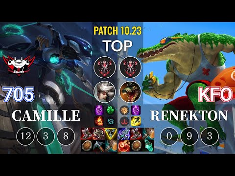 JDG 705 Camille vs kfo Renekton Top - KR Patch 10.23