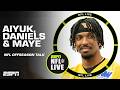 Brandon Aiyuk skips minicamp, Jayden Daniels' leadership & Drake Maye takes 2nd-team reps | NFL Live