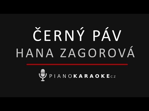 Hana Zagorová - Černý páv | Piano Karaoke Instrumental