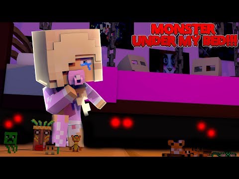Little Leah - Minecraft THERE IS A MONSTER UNDER BABY KAYLA'S BED!!! Little Leah Roleplay