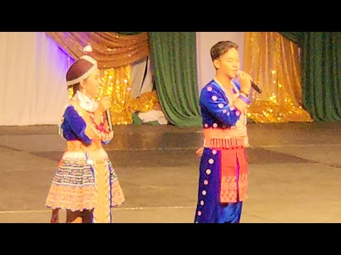 Huab Vwj and Win Vang perform at MN Hmong New Year 2022-2023.