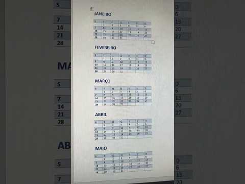 Vídeo: Calendário Word: perguntas e respostas