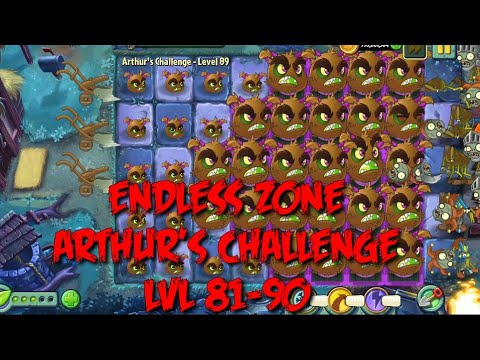 Plants vs Zombies 2 - Dark Ages | Endless Zone All Max Level Plants Test Level 81 - 90