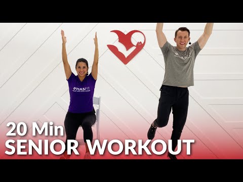 20 Min Senior Exercises at Home - In Chair Exercises for Seniors Seated Elderly Workouts for Balance