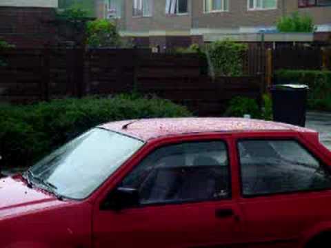 Hagelbui met onweersklap 26 juli 2008