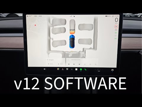 Tesla v12 software update - new graphics, Tesla Vision update?