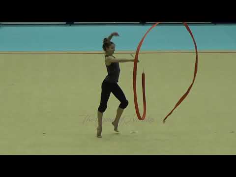 Jelizaveta POLSTJANAJA (LAT) ribbon - 2019 Trofeu de Barcelona trainings